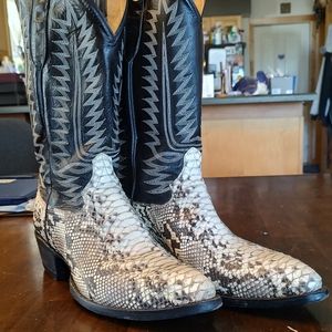 Genuine Python Boots USA Cowtown Mint